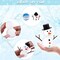 12 Pack Christmas Snowman DIY Craft Build Snowman Craft Kit Christmas Decoration Air Dry Modeling Clay Winter Gift Game for Holiday Party Home Decor